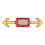 Motorcycle Helmet Turn Signal Light USB Rechargeable 1