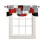 Abstract Geometric Valance Curtain with Rod Pocket 1