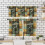 Coffee Curtains Valance Set Vintage Poster Design 3 Piece 4