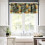 Coffee Curtains Valance Set Vintage Poster Design 3 Piece 5