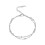 Copper Satellite Foot Chain with Wave Pattern and Double 1