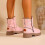 Women's Snow Boots Pink Size 9 6