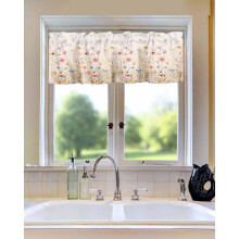 Wildflower Curtains with Rod Pocket – Floral Valance for