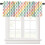Gradient Grid Valance Curtains 54x18 inch Rod Pocket 1