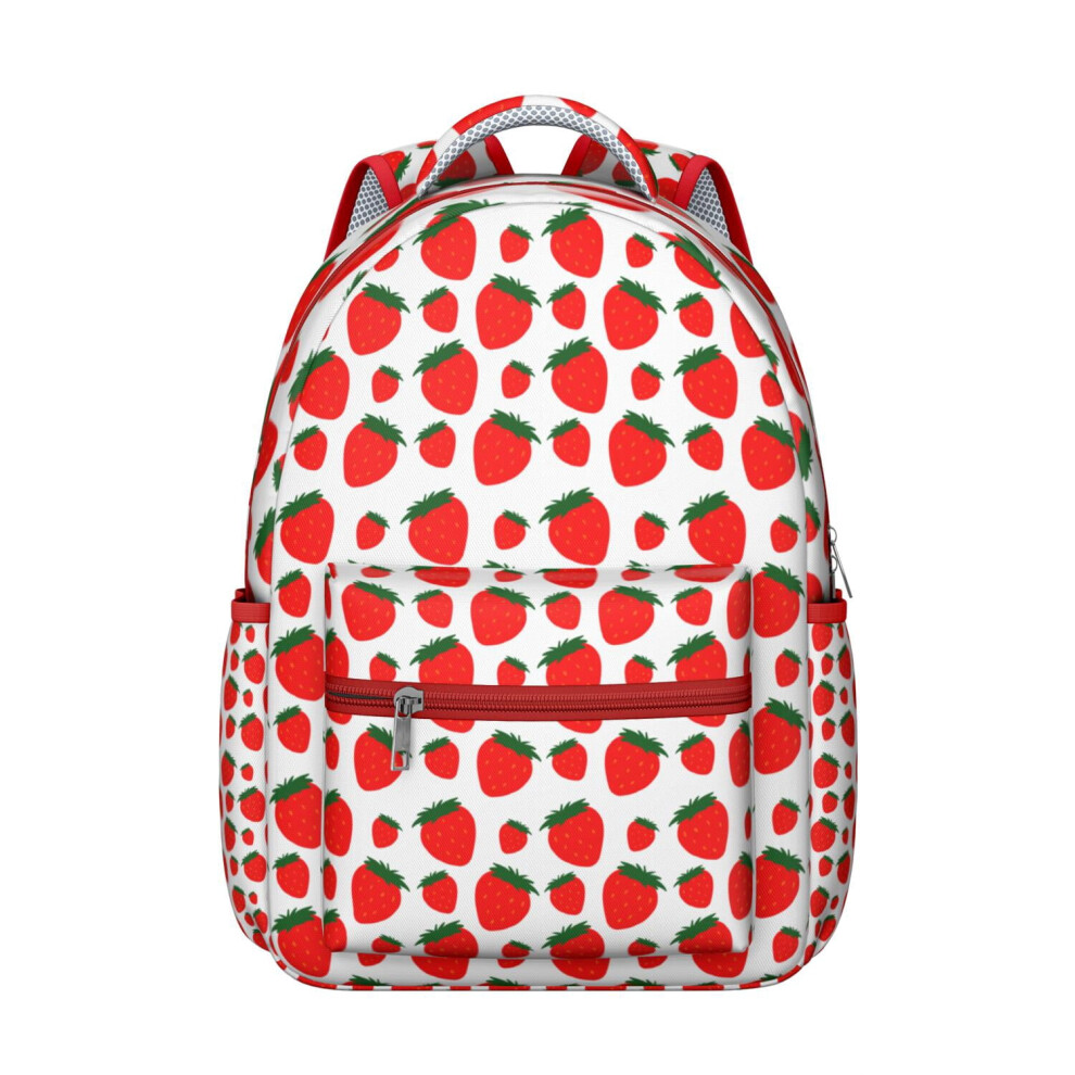 Strawberry Backpack For Women And Teens Â Spacious Laptop 9097180208051