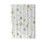 White waterproof plastic shower curtain with fish and blue 1