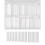 C Curve Nail Tips Clear Square Half Cover 240 Pcs 1