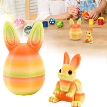 3D Printed Easter Bunny Eggs Articulated Flexible 1 Pack