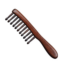 Sandalwood Wide-Tooth Comb for Curly Hair Women