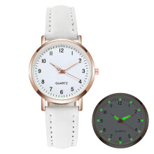 Women's Diamond-Accented Luminous Retro Quartz Watch