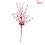 Artificial Red Berry Flower Stems Heart Shape 6 Pcs 1