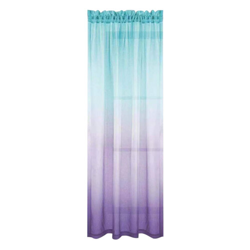Sheer Curtains Gradient Purple Tulle 1x2m