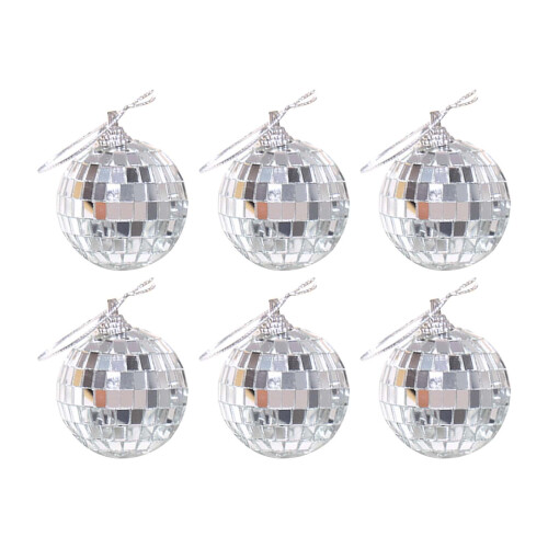 4 inch Silver Mirror Disco Ball with Chain