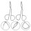 Eyebrow Tweezers Stainless Steel 2PCS 1