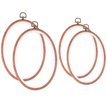 Wooden Embroidery Hoop Oval Frame Set for Beginners