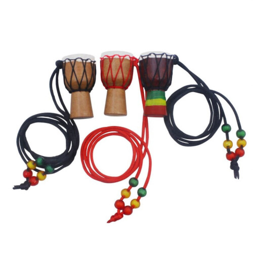 Wooden Djembe Drum African Hand Percussion Black 1