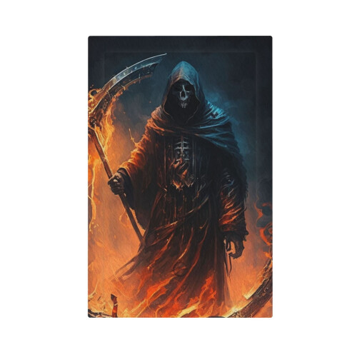 Grim Reaper On Fire Light Switch Cover 1-Gang