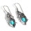 Boho Turquoise Drop Earrings for Women Blue 1
