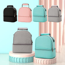 Double Layer Breast Milk Cooler Bag with Ice Pack
