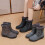 Women's Winter Boots Waterproof Side Zip Grey Size 8.5 8