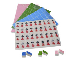 Mini Mahjong Set Portable Indoor Party Game 144 Pieces