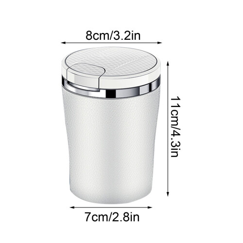 Car Ashtray with Automatic Lid and Anti-Drop Design