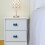 Cup Drawer Pulls White Teal Marble Shell Shape 6 pcs 4