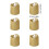 LED Candle Lights Gold 6 Pcs 3
