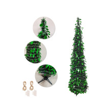 5FT Pop-Up Christmas Tree with LED Lights and Topper