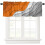 Abstract Orange Grey Gradient Curtains for Living Room 2
