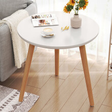 Detachable Round Wooden Side Table 1pc