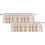 Buffalo Check Valances Beige White 54x18 Inch 2-Pack 1