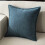 Blue Chenille Throw Pillow 40x40cm PP Cotton Filling 1 Pack 1