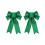 Christmas Tree Bows Silver Gold Green Red 2-Pack 33x23cm 1
