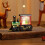 Christmas Train Snow Globe Lantern with Santa Gift Box 1