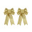 Christmas Tree Bow Decorations Silver Gold Green Red 33x23cm 1