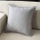 Light Grey Chenille Throw Pillow 40x40cm PP Cotton Filling 1