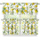 Lemon Print Blackout Kitchen Curtains Set 3-Pc Farmhouse 1