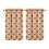 Plaid Pumpkin Tier Curtains Autumn Maple Design 2 Pack 1