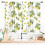 Yellow Lemon Kitchen Curtains Vintage Floral Pattern 2 1