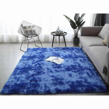 Blue Dark Blue Bedroom Carpet 50x80 cm Soft Non-Slip