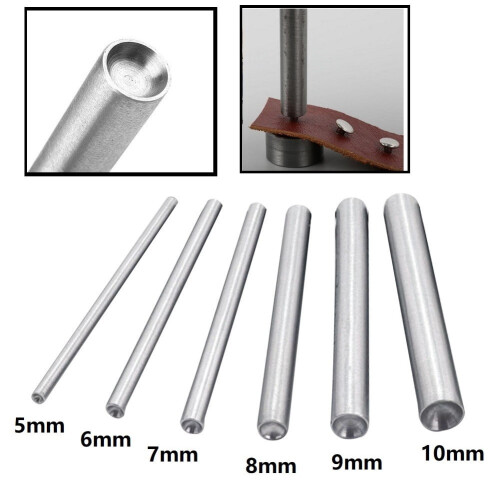 Rivet Tool Set for Leather Craft with Mushroom Domed Rivet 1