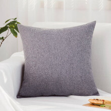 Decorative Pillow Dark Grey 35x55cm Linen-Cotton