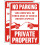 No Parking Sign Reflective Aluminum 10x14 Inches 2 Pack 1