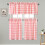 Semi Sheer Kitchen Curtains Set Buffalo Plaid Pink White 3 1