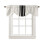 Black Stripe Tie-Up Valance Curtains Rod Pocket Adjustable 1