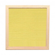 BE-TOOL Wooden Felt Letter Board 10x10 inch Yellow