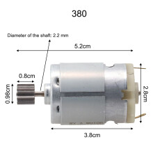 Electric Drill DC Motor for Kids 12V 6V 24V 10 Teeth