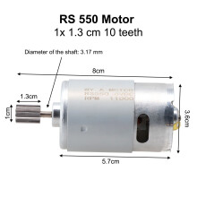 Electric Drill DC Motor for Kids' Electric Car, 12V/6V/24V,