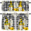 Kitchen curtain valance set black white buffalo plaid 1